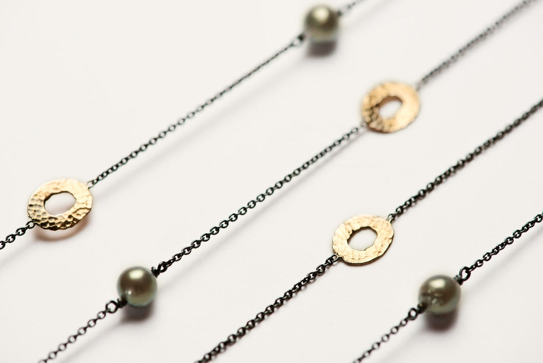 Stay Together Necklace Pearl round