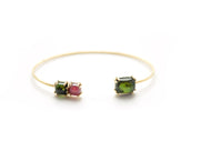 Rainbow Bangle Gold Tourmaline