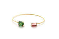 Rainbow Bangle Gold Tourmaline