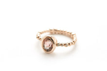 Load image into Gallery viewer, Love Ring Gold Diamonds Tourmaline
