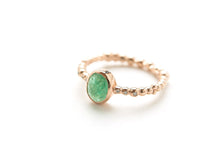 Load image into Gallery viewer, Love Ring Gold Diamonds Emerald
