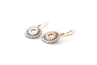 Sun Circle Earrings Gold Silver