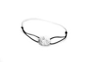 Joy Bracelet White Gold Black