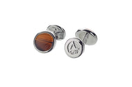 Hope | Cufflinks | Tiger Eye Round