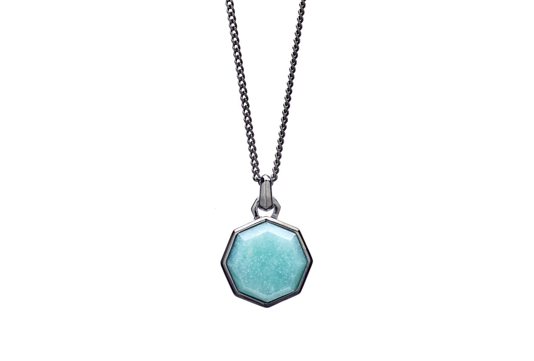 Hope | Amazonite Facet Necklace | Silver