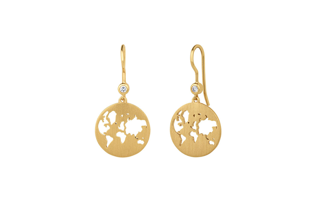Beautiful World Earrings Gold