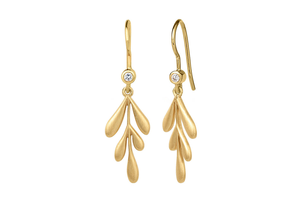 Forest Earrings Gold