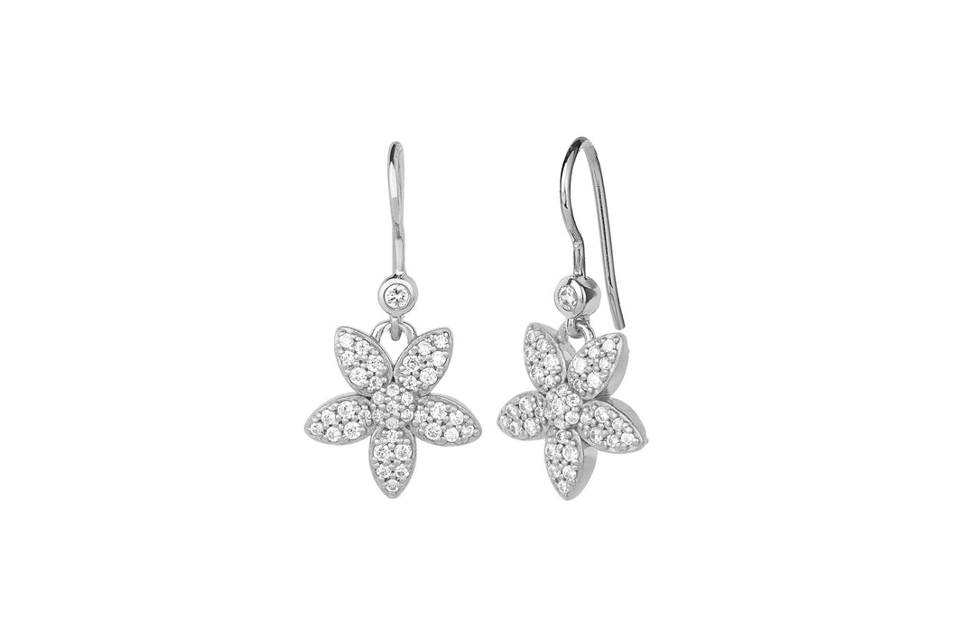 Forget-me-not Sparkle Earrings Silver