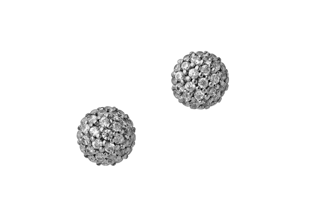Miniature Sparkle Earrings Silver