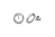 Swan Earrings Silver
