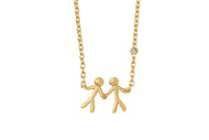 Together My Love Necklace Gold