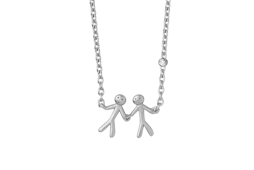Together My Love Necklace Silver