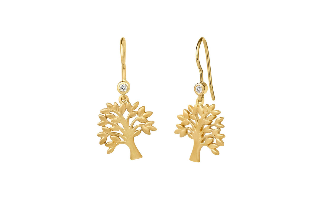 Tree of Life Earrings Gold