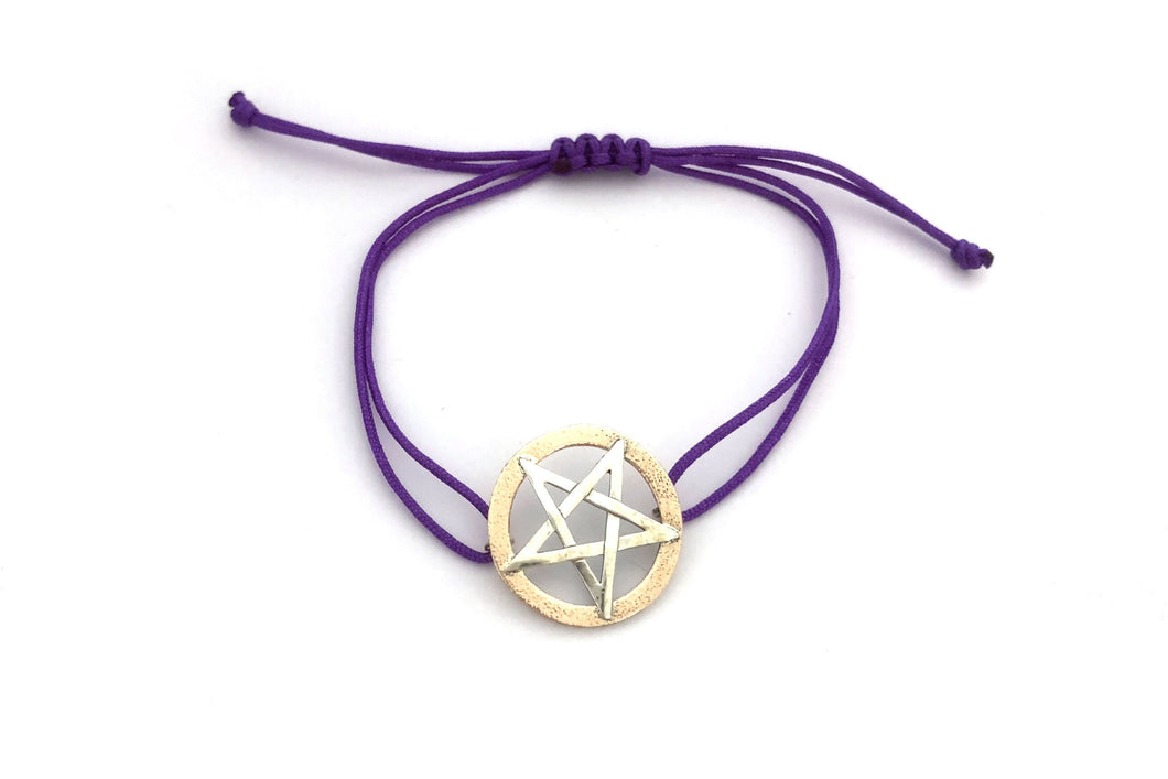 Pentagram Bracelet Purple