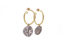 Load image into Gallery viewer, Coin | Hoop Earrings | Gold
