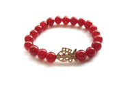 Fish of Fortune Bracelet Red Jade