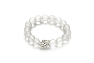 Fish of Fortune Bracelet White Crystal