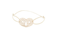 Wise Owl Bracelet Gold String