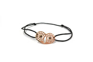 Wise Owl Bracelet Black Diamonds