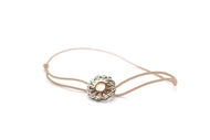 Sun Circle Bracelet Beige
